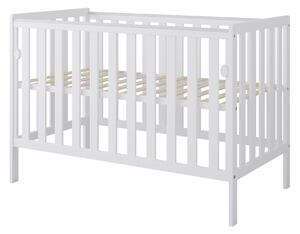 Łóżeczko z opuszczanym bokiem 120x60 Nestilo - Białe