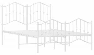 Białe metalowe łóżko w stylu loftowym 120x200 cm - Emelsa