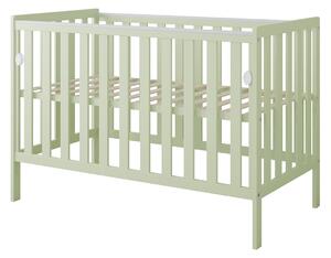 Łóżeczko z opuszczanym bokiem 120x60 Nestilo - Mięta