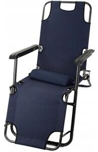 Leżak BLACK FOREST L-0279G Granatowy