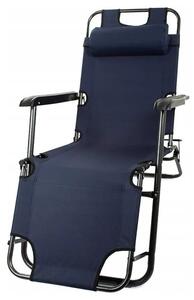 Leżak BLACK FOREST L-0279G Granatowy