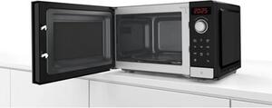 Kuchenka mikrofalowa BOSCH FFL023MS2 Serie 2 800W średnica 27 cm pojemność 20L Hydroliza QuickStart Czarno-srebrny