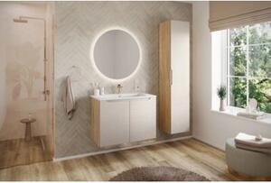 Szafka pod umywalkę LUXOR BEIGE 82-70-2S 70cm dąb olejowany/beżowa
