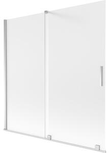 Mexen Velar parawan nawannowy 2-skrzydłowy rozsuwany 160 x 150 cm, szron, chrom - 896-160-000-31-01