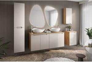 Szafka pod umywalkę LUXOR BEIGE 82-70-2S 70cm dąb olejowany/beżowa