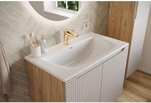 Szafka pod umywalkę LUXOR BEIGE 82-70-2S 70cm dąb olejowany/beżowa