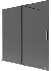 Mexen Velar parawan nawannowy 2-skrzydłowy rozsuwany 160 x 150 cm, grafit, gun metal - 896-160-000-41-95