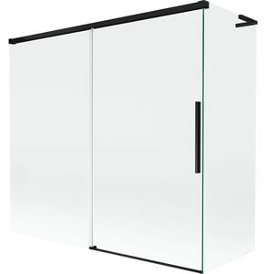 Mexen Rox L parawan nawannowy 2-skrzydłowy rozsuwany 170 + 75 x 150 cm, transparent, czarny - 8C9L-170-075-70-00