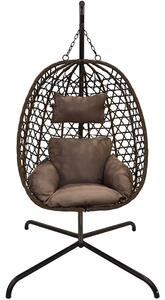 Fotel wiszący PROGARDEN 852296 Ciemnobrązowy