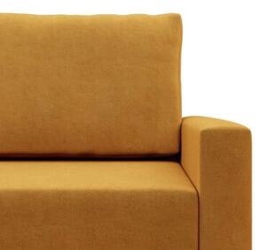 Sofa rozkÅadana, MILO, velvet, 152x92x92 cm, Å¼Ã³Åty | TYLETEGOTU