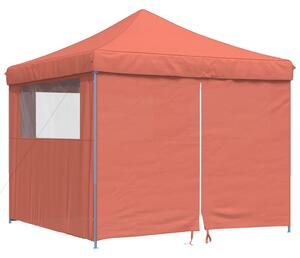Namiot imprezowy typu pop-up z 4 ściankami, terakota