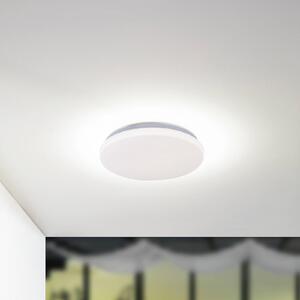 Lindby Zewnętrzna lampa sufitowa LED Kirkola, 3000 K, Ø 34 cm, biały