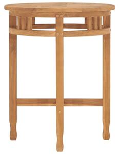 Stolik bistro, Ø60x75,5 cm, lite drewno tekowe