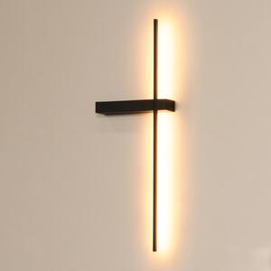 Lucide Kinkiet LED Segin, wysokość 60 cm, 6W, czarny, aluminium