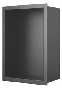 Półka łazienkowa wnękowa HYDROSAN IGA-BL-45X30X10 Czarny mat 45x30x10 cm