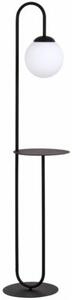 Lampa stojąca podłogowa ze stolikiem Emibig 1xE14 10W BARI czarna 1235/LP1