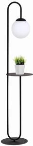 Lampa stojąca podłogowa ze stolikiem Emibig 1xE14 10W BARI czarna 1235/LP1
