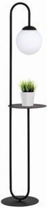 Lampa stojąca podłogowa ze stolikiem Emibig 1xE14 10W BARI czarna 1235/LP1