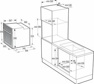 Piekarnik GORENJE BOSB6737E06X Elektryczny Stal nierdzewna A Funkcja Pizza
