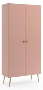 Szafa LEBEL z pÃ³Åkami 87cm rÃ³Å¼owa