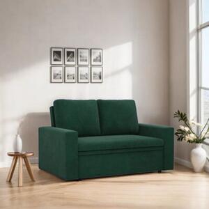 Sofa dwuosobowa, BLOM, sztruks, 148x87x90 cm, butelkowa zieleÅ | TYLETEGOTU