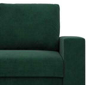 Fotel wypoczynkowy, prosty, BLOM, sztruks, 83x92x92 cm, butelkowa zieleÅ | TYLETEGOTU