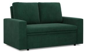 Sofa dwuosobowa, BLOM, sztruks, 148x87x90 cm, butelkowa zieleÅ | TYLETEGOTU