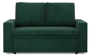 Sofa dwuosobowa, BLOM, sztruks, 148x87x90 cm, butelkowa zieleÅ | TYLETEGOTU