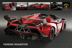 Plakat, Obraz Lamborghini Veneno Roadster