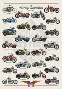 Plakat, Obraz Harley-Davidson Legend