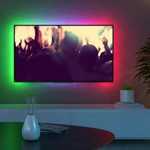 Taśma LED RGBW TV 2x1m z pilotem, funkcja muzyczna, USB 5V 321336 Polux
