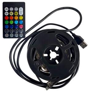 Taśma LED RGBW TV 2x1m z pilotem, funkcja muzyczna, USB 5V 321336 Polux