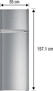 Lodówka LIEBHERR CTPELE 251 157.1cm Srebrna