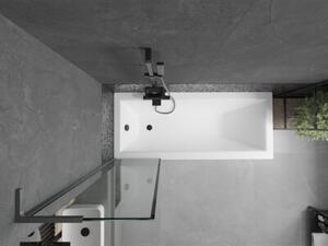 Mexen Next L parawan nawannowy 1-skrzydłowy 50 x 150 cm, czarna ramka, gun metal - 895-050-000-03-70-95