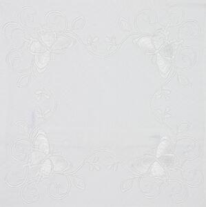 Poszewka dekoracyjna na poduszkę BUTTERFLY DANCE 40x40 cm, biała