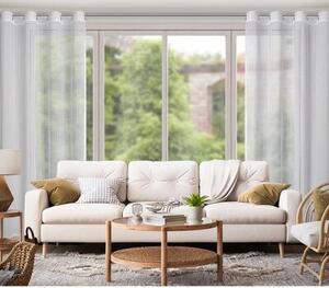 Firana gotowa EUROFIRANY Neri 140 x 250 cm BiaÅy