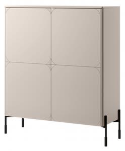 Kredens z 2 ukrytymi szufladami Sonatia 120 cm - cashmere