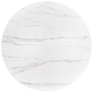 EMWOmeble BRUNO stół okrągły, biały marmur / orzechowy (2p=1szt)