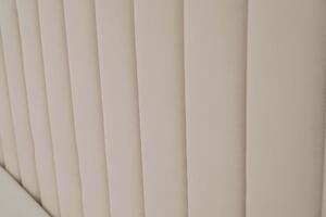 MebleMWM Łóżko tapicerowane SF1033 | 140x200 | Welur | Beżowy #3