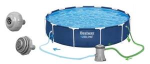 Basen stelażowy Bestway ogrodowy okrągły 366x76cm zestaw 15w1