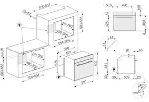 Piekarnik SMEG SF6101TB3 Elektryczny Czarny A+