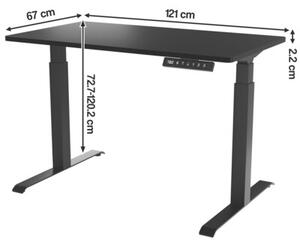 Biurko CAMA MEBLE Moon 104021 Czarny