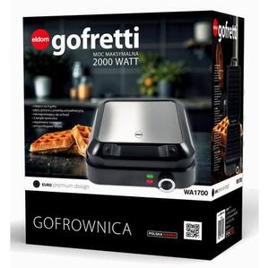 Gofrownica ELDOM WA1700 gofretti Czarny