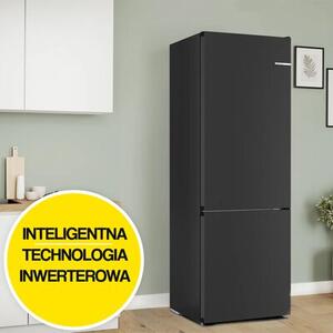 Lodówka BOSCH KGN492XCF No Frost 203cm Czarna