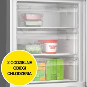 Lodówka BOSCH KGN492XCF No Frost 203cm Czarna