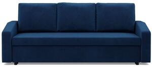 Kanapa rozkÅadana, BLOM, velvet, 220x92x92 cm, granatowy | TYLETEGOTU
