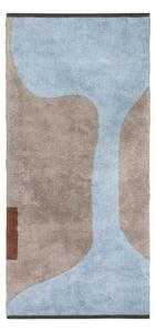 Jasnoniebiesko-beżowy bawełniany chodnik odpowiedni do prania 70x150 cm Figura – Mette Ditmer Denmark