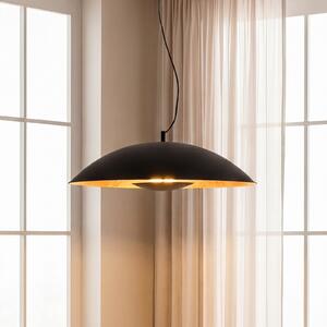 Lampa Wisząca Lindby, Emilienne, ściemnialny, czarny, salon, metal, nowoczesny