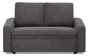 Sofa z funkcjÄ spania, BLOM, sztruks, 148x87x90 cm, ciemny szary | TYLETEGOTU
