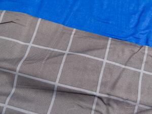 Pościel bawełniana CALIBRE niebieska + poszewka na poduszkę 40 x 50 cm za darmo